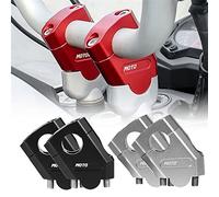 manillares para moto Para BMW R1200GS, Manillar De Motocicleta 3 Colores, Barra Elevadora, Abrazadera De Montaje Universal De 28mm Y 22mm elevador manillar moto (Size : A-28mm Silver)