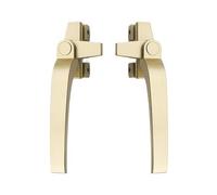 Manillas de ventana, Manija de ventana abatible repuesto, aleación aluminio, tipo 38, cerradura, Multicolor, derecha, izquierda(Gold,Left)