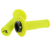 Manillas Moto Cross Enduro Lock-On Desmontaje Rápido Racetech R20 Amarillo Flúo