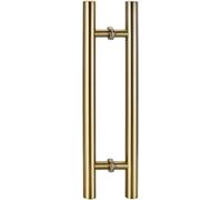 Manillas para puertas de cristal, Manijas de puerta interiores y exteriores for puertas corredizas vidrio, barra manija entrada dos caras, redonda, manijas ducha baño(Onecolor,50cm(19 3/4")*30cm)