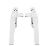 manillas para ventanas, Manija de puerta abierta aleación aluminio engrosada con cerradura, manija ventana empuje, hebilla antigua, manijas puertas y ventanas, herrajes for el hogar, 1 Juego(Wit)