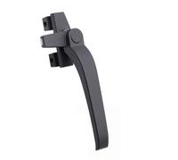 Manillas Para Ventanas Manija de ventana aleación aluminio, apertura plana, color exterior, for empujar la puerta y hebilla cierre en forma siete(Grey right,Right)