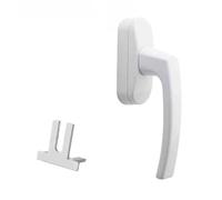 Manillas Para Ventanas Manija derecha, transmisión de aleación aluminio, varios accesorios for ventanas abatibles externas con corte puente(White - 35mm 1pcs)