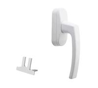 Manillas Para Ventanas Manija derecha, transmisión de aleación aluminio, varios accesorios for ventanas abatibles externas con corte puente(White - 25mm 1pcs)