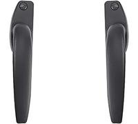 Manillas para ventanas, Par de manijas ventana empuje izquierda y derecha, cerradura accionamiento manija cortina(Svart)