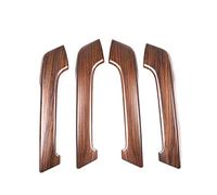 Manillas Puertas Interior Para Toyota Para Land Cruiser Para Prado Para FJ150 150 2010-2018 Interior Del Coche Manija De La Puerta Decoración Cubierta Embellecedor ABS Cromado(Pine Wood grain)
