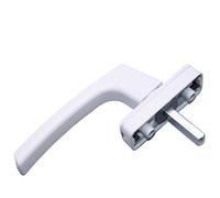 Manillas universales para ventanas, Manija de ventana UPVC Espag aleación aluminio blanco, gris oscuro 43 mm x 35(White)