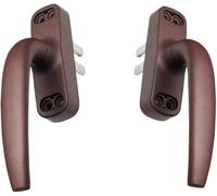 Manillas y cerraduras para ventanas, Manija de ventana aluminio, cerraduras, pestillo, muebles puerta acero con tornillos fijación, 2 uds