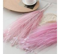 Manillefu 2 piezas de decoración de pasillo de boda de hierba de pavo real barbudo artificial, 63 cm, arreglo floral de Lingcao volador artificial para pasillo y guía de carretera