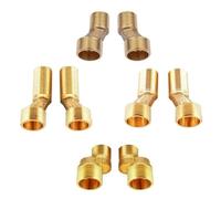 Manillefu Adaptador de ducha de pie curvo, válvula de ángulo ajustable, latón macizo, acabado dorado, para baño, cocina, fregadero, instalación montada en la pared