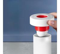 Manillefu Conector de sellado de drenaje de tubería de 50/75 mm, válvula antiolor para lavabo de cocina, desagüe rápido, drenaje ajustable para pared de suelo