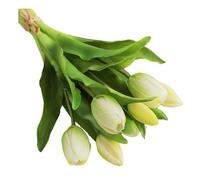 Manillefu Ramo artificial de 7 cabezas de poliuretano realista, flores falsas de larga duración, sin riego, para boda, hogar, oficina, fiesta, decoración de mesa