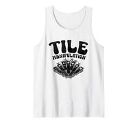 Manipulación de Azulejos Juego de Azulejos Jugador Mahjong Fold Retiro Camiseta sin Mangas