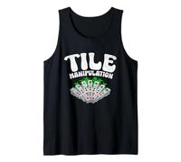 Manipulación de Azulejos Juego de Azulejos Jugador Mahjong Fold Retiro Camiseta sin Mangas