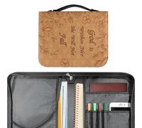 Manipulación del libro | 11,81 pulgadas Cubierta bíblica | Amor de los libros | Durable con compartimentos de almacenamiento y bolsas prácticas para las notas ideales para estudiar la Biblia y