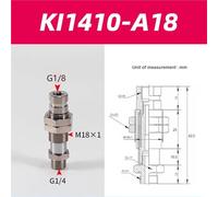 Manipulador de ventosa de esponja industrial neumática de 1 pieza, gran potencia de succión, pinza de flujo grande sin rastros(KI1410-A18)