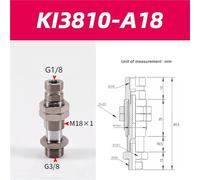 Manipulador de ventosa de esponja industrial neumática de 1 pieza, gran potencia de succión, pinza de flujo grande sin rastros(KI3810-A18)