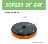 Manipulador de ventosa de esponja industrial neumática de 1 pieza, gran potencia de succión, pinza de flujo grande sin rastros(SOP220-OF-G4F)