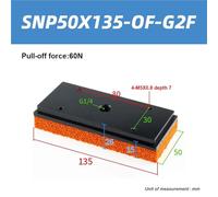 Manipulador de ventosa de esponja industrial neumática de 1 pieza, gran potencia de succión, pinza de flujo grande sin rastros(SNP50X135-OF-G2F)