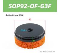 Manipulador de ventosa de esponja industrial neumática de 1 pieza, gran potencia de succión, pinza de flujo grande sin rastros(SOP92-OF-G3F)