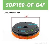 Manipulador de ventosa de esponja industrial neumática de 1 pieza, gran potencia de succión, pinza de flujo grande sin rastros(SOP180-OF-G4F)