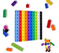 Manipulativos de Cubos Matemáticos con Tarjetas de Actividades Cubo para Matemáticas Infantil Manipulativos de Matemáticas，Learning Resources Cubos Matemáticas Enlazando Cubos