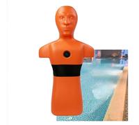 Maniquí Acuático For Prevención De Ahogamiento,Entrenamiento For Simulación De Piscina, Modelo Salvavidas con 3 Orificios De Entrada Y Salida, For Adolescentes(Orange)