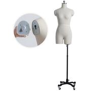 Maniquí ajustable de medio cuerpo de espuma suave con forma de vestido, alfileres insertables para confección de modelo femenino, maniquí de sastre,Withoutarms-M-Model82