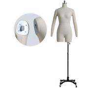 Maniquí ajustable de medio cuerpo de espuma suave con forma de vestido, alfileres insertables para confección de modelo femenino, maniquí de sastre,Witharms-S-Model80