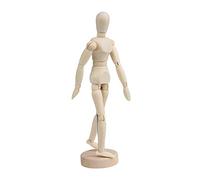 Maniquí articulado de madera BQLZR para artistas y dibujantes, con un tamaño de 11,9 cm, cuerpo flexible con base, 8 pulgadas