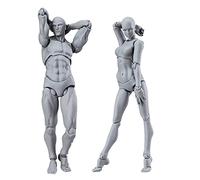 Maniquí articulado para Artistas, Modelo anatómico pequeño para Dibujo y Pintura, Juego de Figuras Masculina y Femenina