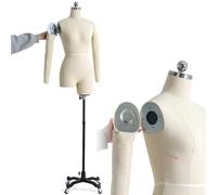 Maniquí Busto de Señoras, Ajustable Altura Maniqui Costura Mujer maniqui costura talla grande busto maniqui mujer costura Maniquí Torso Femenino para Exhibición de Escaparate,WITHarms-M82