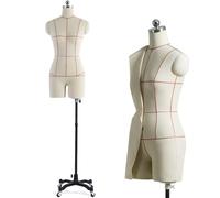 Maniqui Costura Mujer, Altura Ajustable Maniquí Busto de Señoras, Maniqui Blanco Mujer Costura, Maniquí Torso Femenino para Ropa Vestir Exhibición de Joyas Escaparate,XXL88