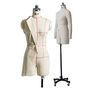 maniquí costura Mujer Maniquí Pinnable para coser ropa, Formas de vestido de talla grande con brazos suaves, Maniqui Sastre Maniqui Modista sobre Ruedas, Adulto Tamaño Completo ( Color : White , Size