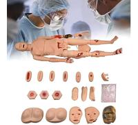 Maniquí de atención al Paciente con Trauma, Modelo avanzado de 170 cm para Cuidado de Quemaduras y traumatismos, simulador de Cuidado de heridas, con 8 módulos de Trauma y Modo de atención de úlceras