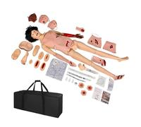 Maniquí De Atención Al Paciente Con Traumatismos, Modelo Humano De Cuerpo Completo Con Quemaduras, Simulador De Entrenamiento De Enfermería De PVC, Maniquí Médico Anatómico(Female)