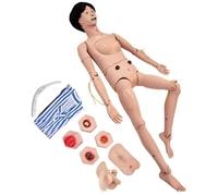 Maniquí de atención profesional, maniquí humano de tamaño natural de 170 cm para entrenamiento de enfermería, maniquí de entrenamiento, maniquí de RCP para cuidados del paciente, genitales intercamb