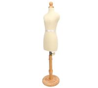 Maniquí de Costura Ajustable para Mini muñeca, Modelo Profesional con Soporte de Madera para patronaje