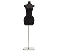 Maniquí de costura ajustable para mujer, torso de medio cuerpo de 61 a 76 pulgadas con soporte para exhibición de ropa, vestido, joyería, perfecto para moda, sastrería y manualidades