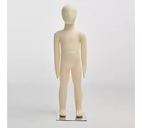 Maniquí de costura ajustable para niños, forma de vestido de cuerpo completo con cabeza, brazos y piernas, ideal para sastrería y ajuste de ropa infantil