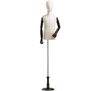 Maniquí de costura con torso ajustable en altura for niño, maniquí de cuerpo completo for el hogar, la tienda de ropa o el escaparate(With Arms,2 years old)