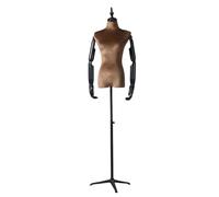 Maniquí de Costura Maniquí Femenino De Cuerpo Completo, Altura Ajustable, Maniquí para Ropa, Soporte con Forma De Ropa, Brazo De Madera Desmontable Utilizado para Exhibir Ropa(Brown,with Arms)