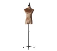 Maniquí de Costura Maniquí Femenino De Cuerpo Completo, Altura Ajustable, Maniquí para Ropa, Soporte con Forma De Ropa, Brazo De Madera Desmontable Utilizado para Exhibir Ropa(Brown,Torso)