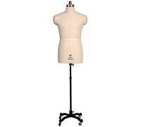 Maniquí de Costura Masculino, Maniquí de Sastre Modista, Maniquí Profesional Personalizado para Hombres, Forma de Vestido para Costura, Maniquí de Talla Grande sobre Ruedas (Color : White, Size : XL)