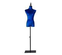 Maniquí de Costura Torso De Maniquí Femenino con Soporte De Altura Ajustable De 140-185 Cm, Hombros 39 Cm / Busto 86 Cm / Cintura 64 Cm / Cadera 84 Cm(Blue,Torso)