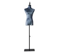 Maniquí de Costura Torso De Maniquí Femenino con Soporte De Altura Ajustable De 140-185 Cm, Hombros 39 Cm / Busto 86 Cm / Cintura 64 Cm / Cadera 84 Cm(Gray-Blue,Torso)