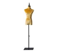 Maniquí de Costura Torso De Maniquí Femenino con Soporte De Altura Ajustable De 140-185 Cm, Hombros 39 Cm / Busto 86 Cm / Cintura 64 Cm / Cadera 84 Cm(Yellow,Torso)