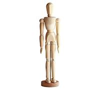 Maniquí de Dibujo, maniquí Humano de Madera para Dibujar y Pintar, maniquí artístico de 13 cm y 4,5 Pulgadas con Base y Juntas Flexibles, Modelo de Dibujo de boceto de Artista, maniquí de Arte
