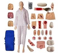 Maniquí de entrenamiento de enfermería con módulos para el cuidado de úlceras por presión y traumatismos - Maniquí médico multifuncional para la formación en habilidades de atención al paciente