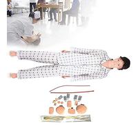 Maniquí de entrenamiento de enfermería, maniquí humano intercambiable para atención al paciente, maniquí de entrenamiento de RCP de cuerpo completo para primeros auxilios, maniquí humano geriátrico